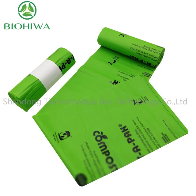 S/M/L/XL Compostable Biodegradable Custom Garbage Bags with logo Wholesale Market Price from China
