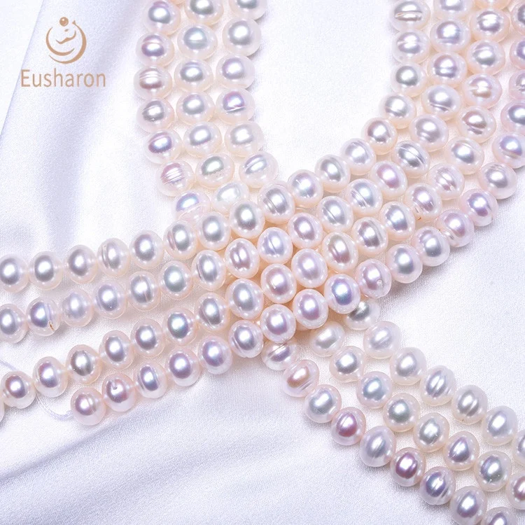 
Wholesale China White Flat Round Cultured Best Selling Fresh Water Pearls 