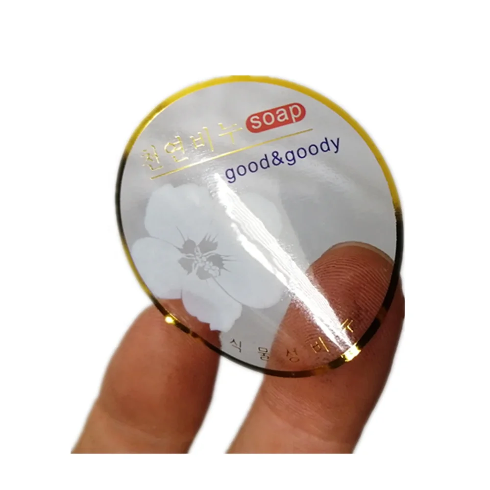 Personalised Self Adhesive Sticker Labels Clear Vinyl Glossy UV Spot Logo Vinyl Sticker Print Label