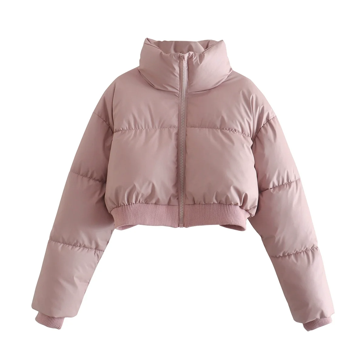 New Premium Women Crop Top Bubble Jacket Most Warm Women Crop Top Bubble Jacket  Top Bubble Jacket Long Sleeves Women Crop