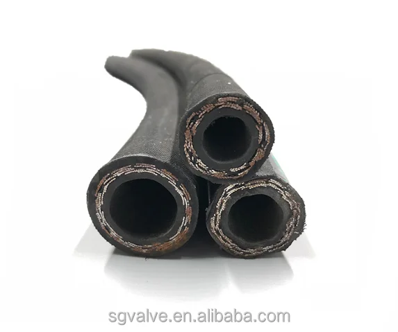 Oil Resistant Synthetic Pipe Two Wire Rubber Hydraulic Hose