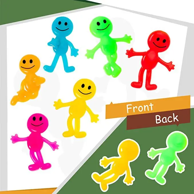 Hot Selling TPR Soft Rubber Figurines Smiling Faces Stretchable Office Decorations Fidget Squeeze Stress toys