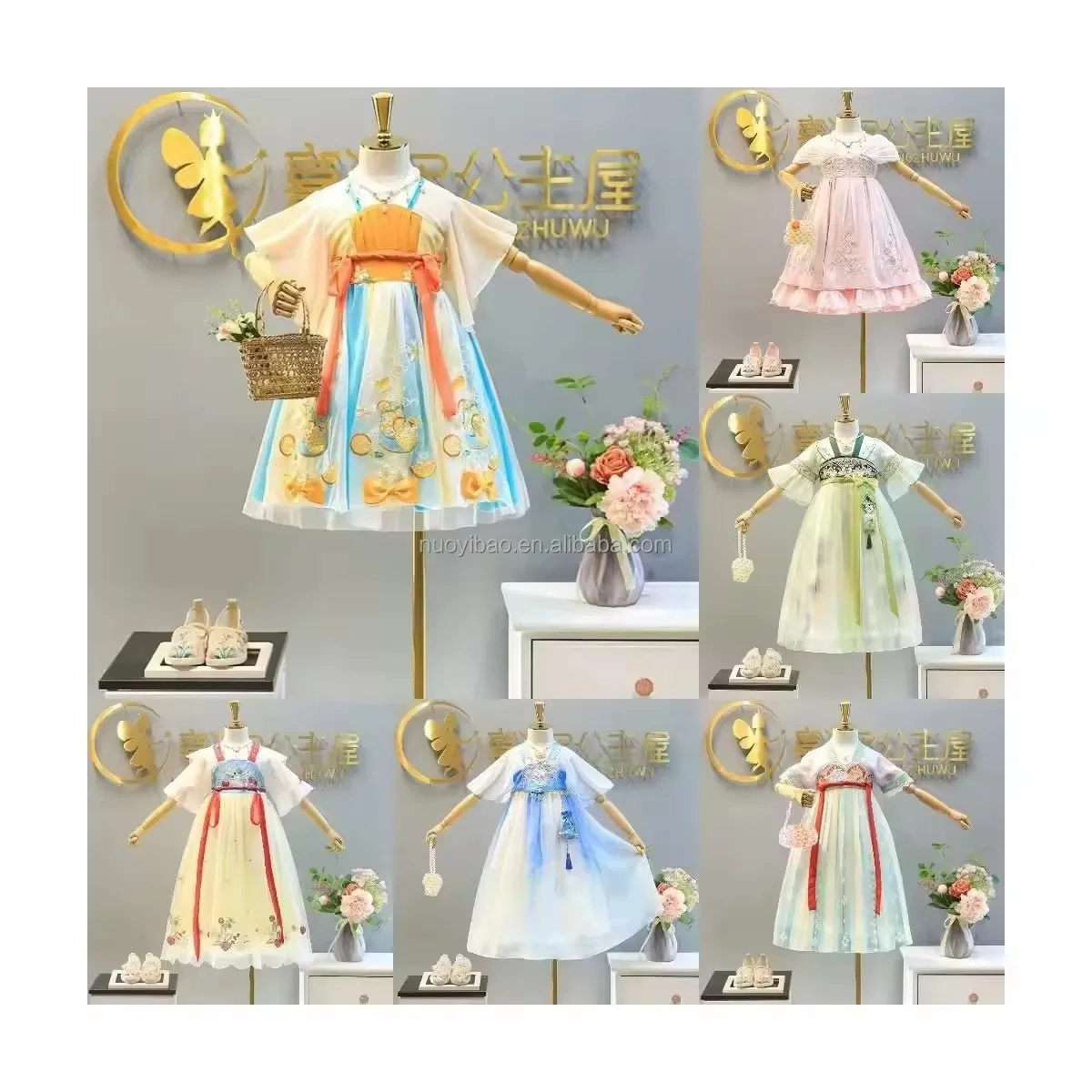 Premium Traditional style Girl Party Dress Wedding Newborn Girl tutu Lovely Baby Girl Party birthday dress wholesale