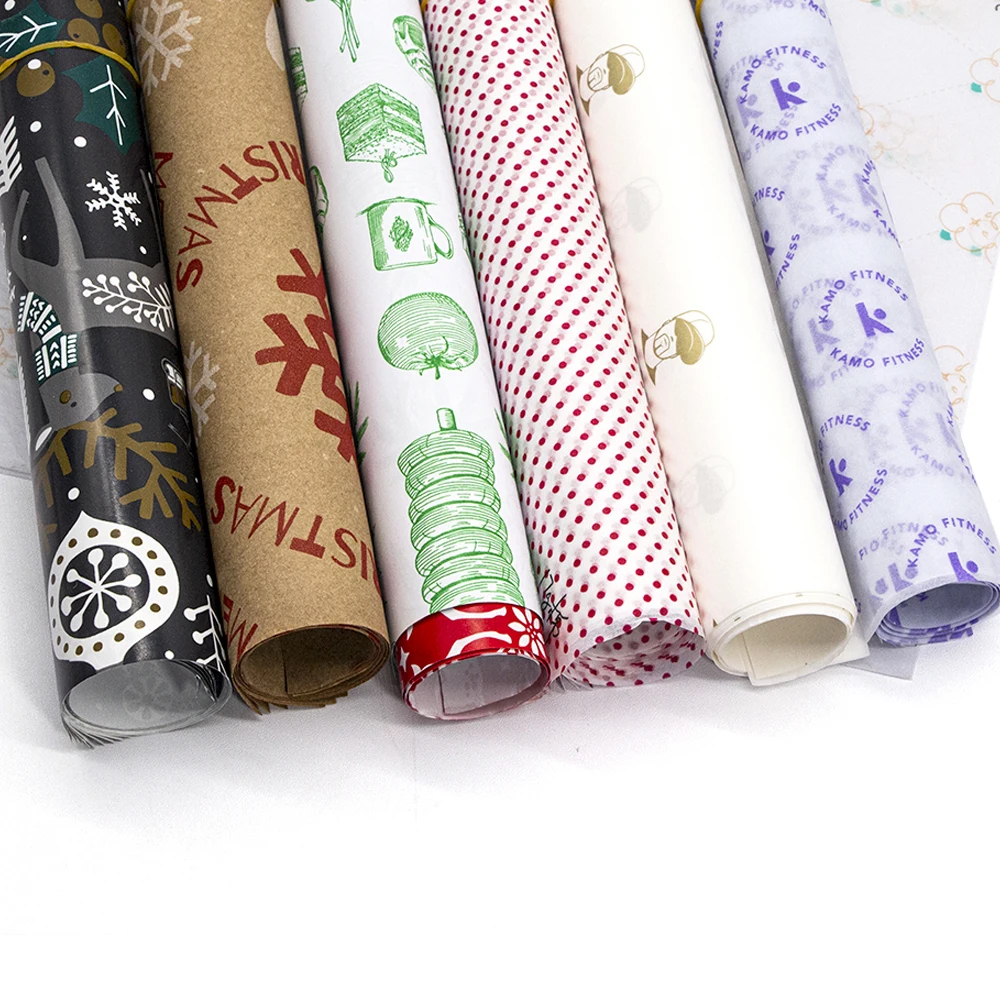 Custom Printed Logo 17g 28g  Multicolor Gift Tissue Paper Clothing Flower Wrapping Paper For Packaging