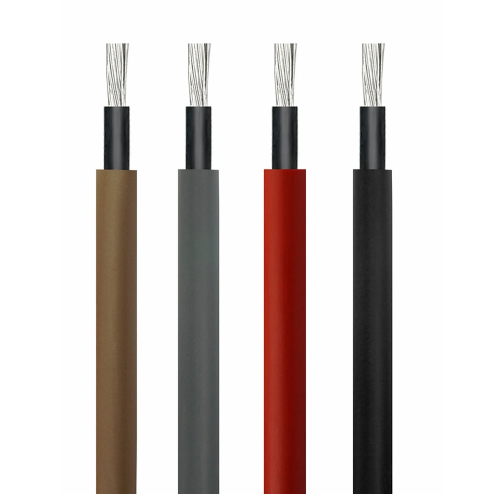 Photovoltaic solar cable 6mm 4mm XLPO Insulation material 4mm2 6mm2 H1Z2Z2-K for solar systems