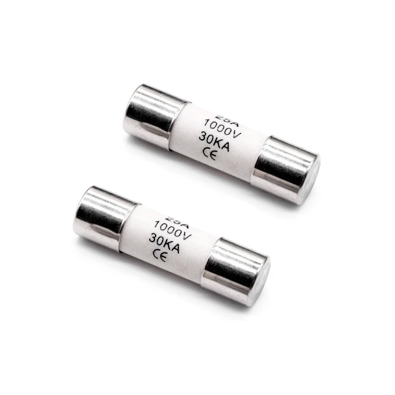 10x38mm 1A 2A 3A 3.5A 4A 5A 6A 8A 10A 12A 15A 16A 20A 25A 30A Ceramic Photovoltaic Fuse Solar System Fuse