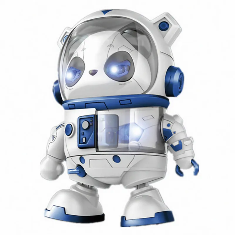BGL Mechanical Panda With Music Cool Lights Dancing Panda Electric Walking Rotate Robot Toys For Kids