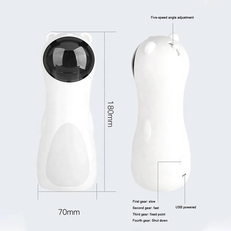 Interactive Dog Cat Laser Toy Funny Pet Rotation Laser Pointer for Cats Automatic Rotating Catch Training Cat toys