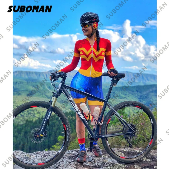 Женский комбинезон для триатлона с длинным рукавом свитшот от suboman team enduro monkey новинка 2022