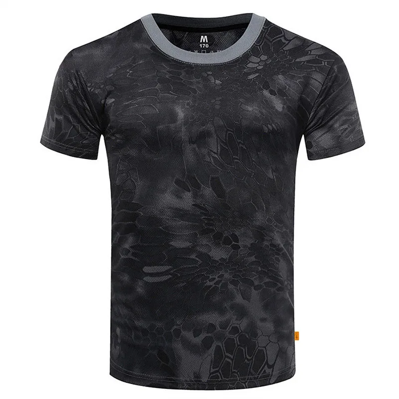 
2020 New Men t-shirt Bodybuilding Slim O-Neck Short Sleeve tShirts Men Casual Joggers Fitness Camouflage Tees Tops Gyms Clothing 