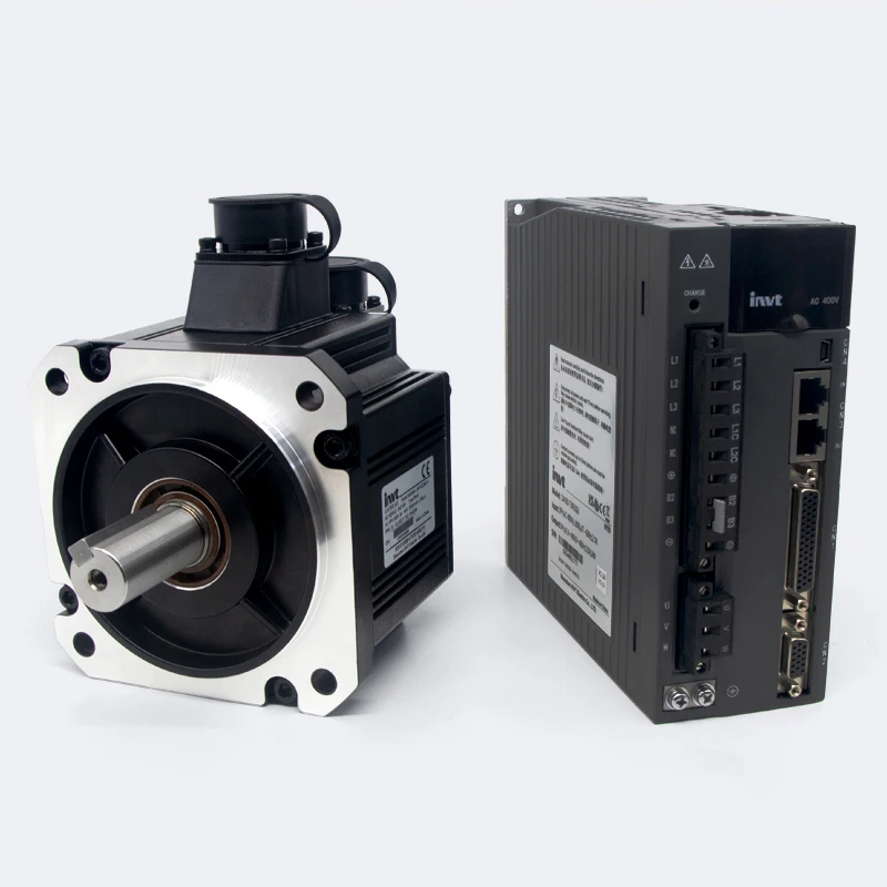 UMOT Quick Positioning T6-RS750H2B3-M17S 750W AC Servo Motor Kit 3000rpm 2.4NM w/Brake 23-Bit Encoder IP65 Servo Motor 0.75kw