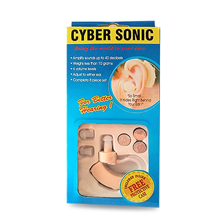 Best sale portable BTE hearing amplifier beige hearing aid for the deaf
