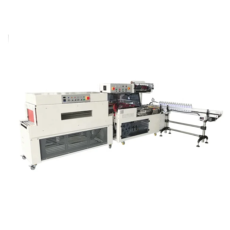 Aerosol Can Shrink Wrapping Machine Shrink Packaging Machine with Automatic Pusher Device