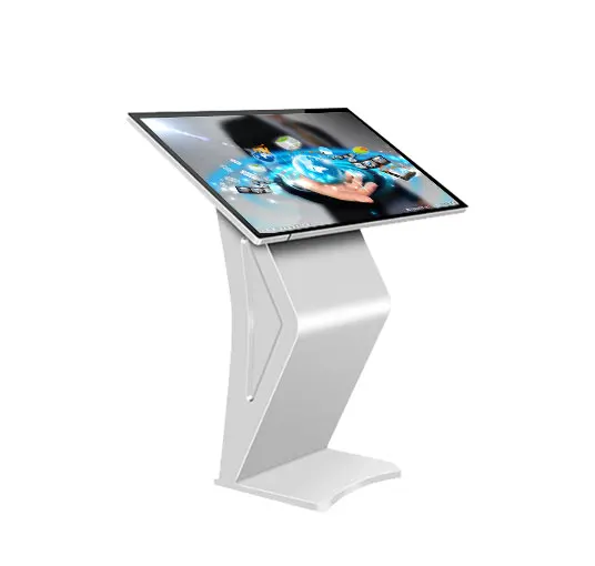 Support Design Custom Disabled Friendly Digital Interactive 32 43 49 55 Inch Touch Screen Kiosk with Printer and Id Scanner