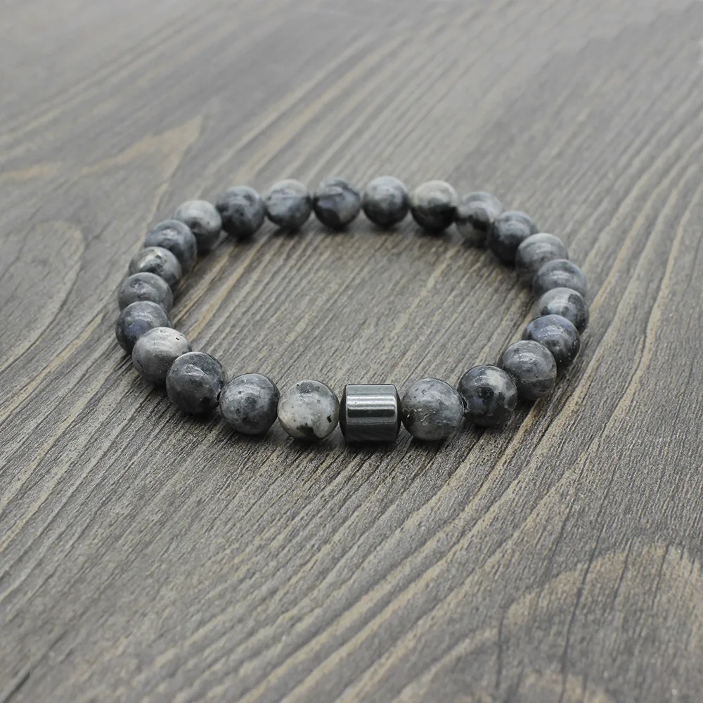 Health Care Magnetic Therapy Hematite Beads Bracelet Natural Tiger Eye Howlite Lave Stone Bracelet
