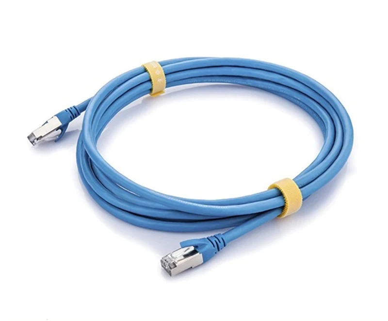 Неизолированный медный проводник Cat6 SFTP, 1 метр, соединитель RJ45, Соединительный кабель Ethernet