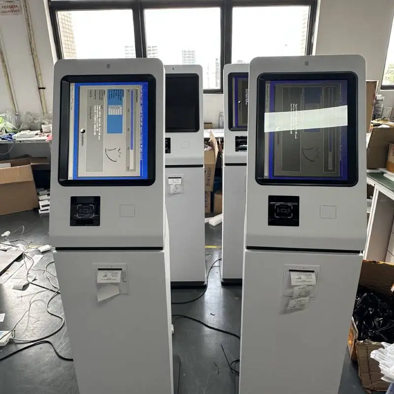 DCSJ 17 19 21.5 inch Touch Screen Bank/Hospital/Government Queue Kiosk Digital Display queue management system