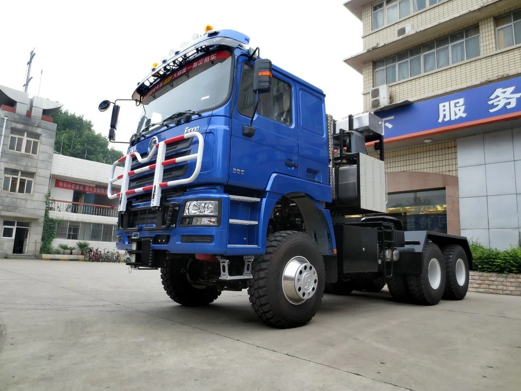 Left hand drive diesel 600hp engine 16MT manual 1400L fuel tank 10 wheel transportation 14.00R20 tire tractor trailer truck