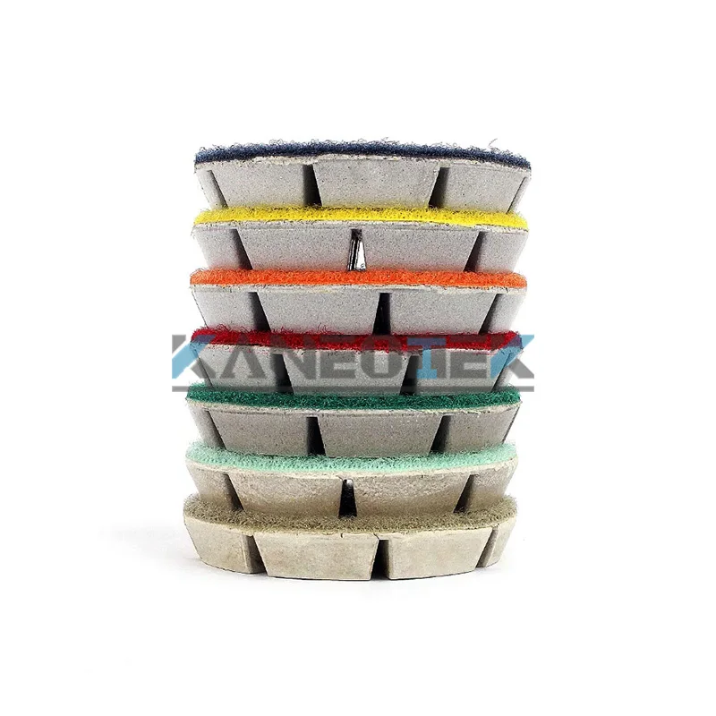 KANEOTEK Resin Bond Wet And Dry Diamond Floor Polishing Pad Production Machine For Polishing Concrete Or Marble Stone Floor