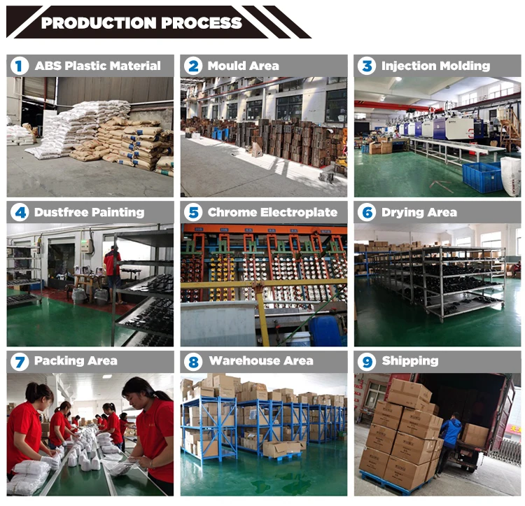 56mm ABS  Custom Chrome Car Decoration  Black Hub Cap Centre Cap Car Wheel Center Caps