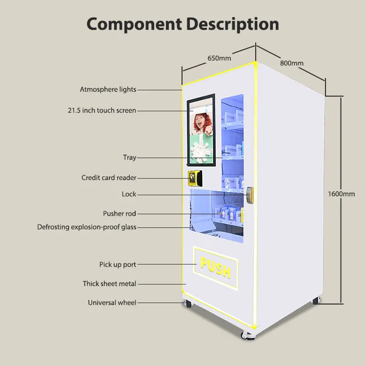 Limited-Capacity Vending Machine Cost Savings mini vending machine card reader vending machine metal for wholesale