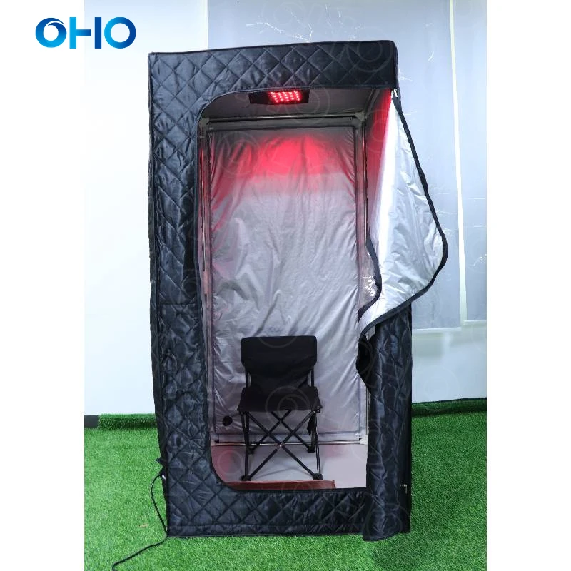 OHO New Arrival Home Use Far Infrared Sauna Tent Portable Sauna Room can Custom Size Logo