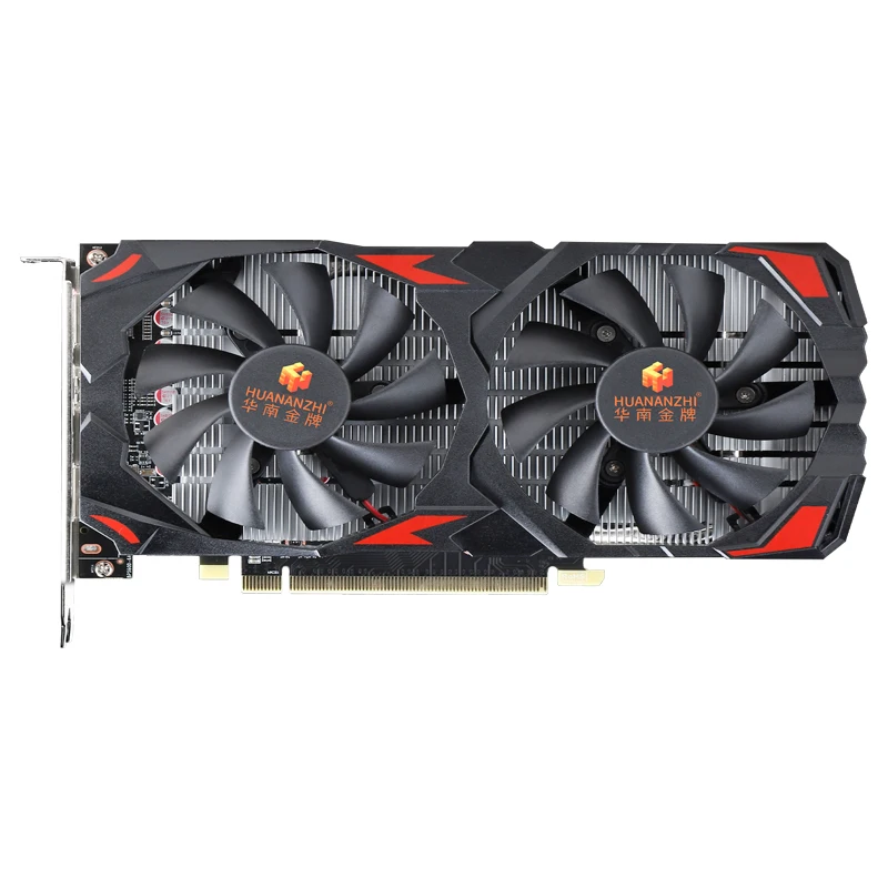 HUANANZHI RX580 8G-B GRAPHIC CARD GDDR5 Radeon video card gpu 256BIT PCI Express 3.0 x16 12*DP dual fan cooling DirectX 12