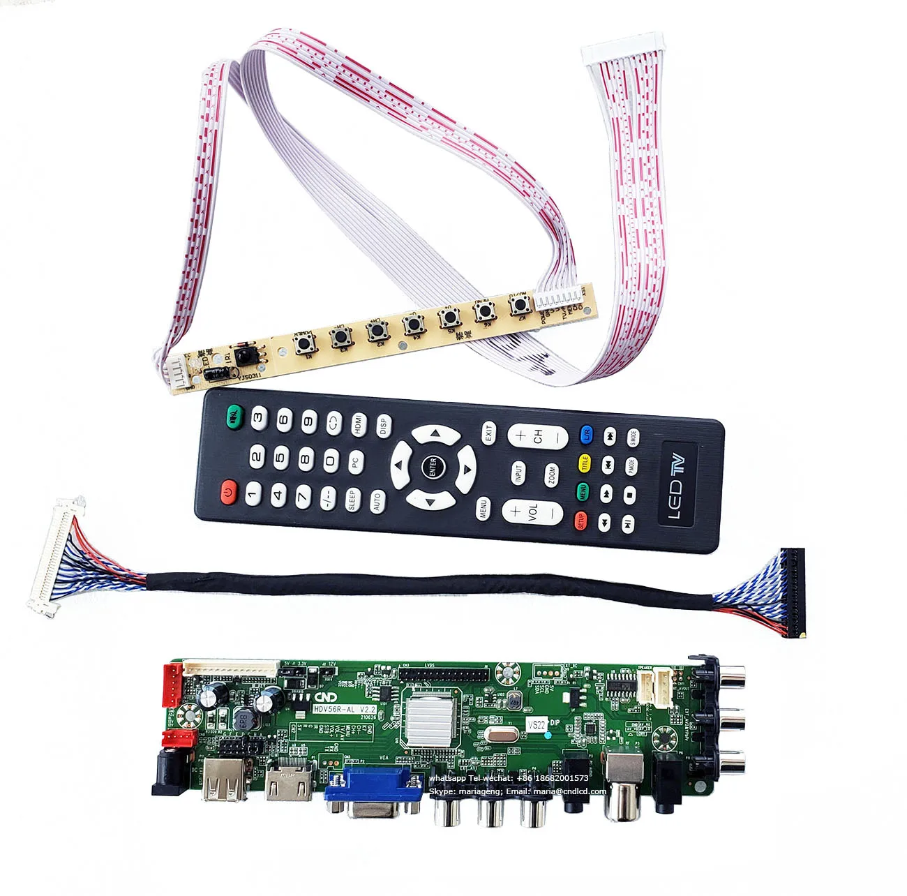 Universal firmware  V56 HDV56R-AS AL CND Jumper selecting resolution TV Card motherboard mainboard board