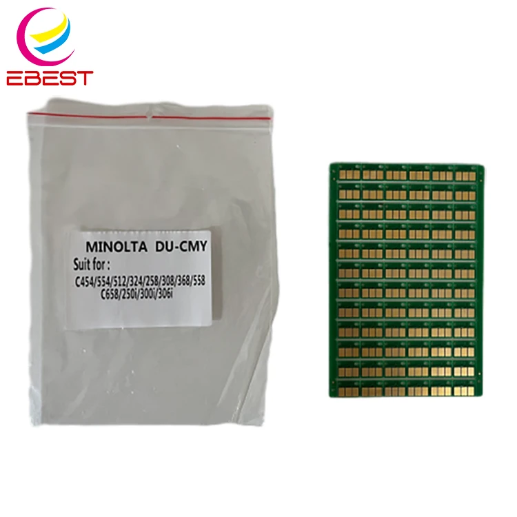 EBEST Compatible For DR512 DR313 DR315 Konica Minolta Drum Unit Chip Bizhub C221/C224/C258/C308/C454/C454e/554e/554 Drum Chip