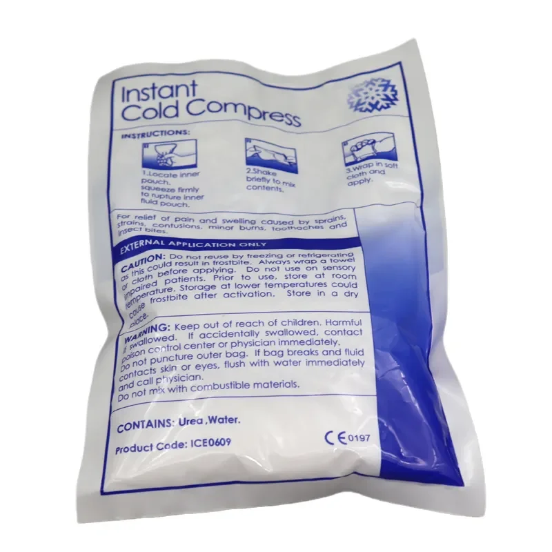 OEM Disposable Instant Ice Pack for First Aid Custom Medical Cooling Gel Cold Bag Sports Heal Outdoor