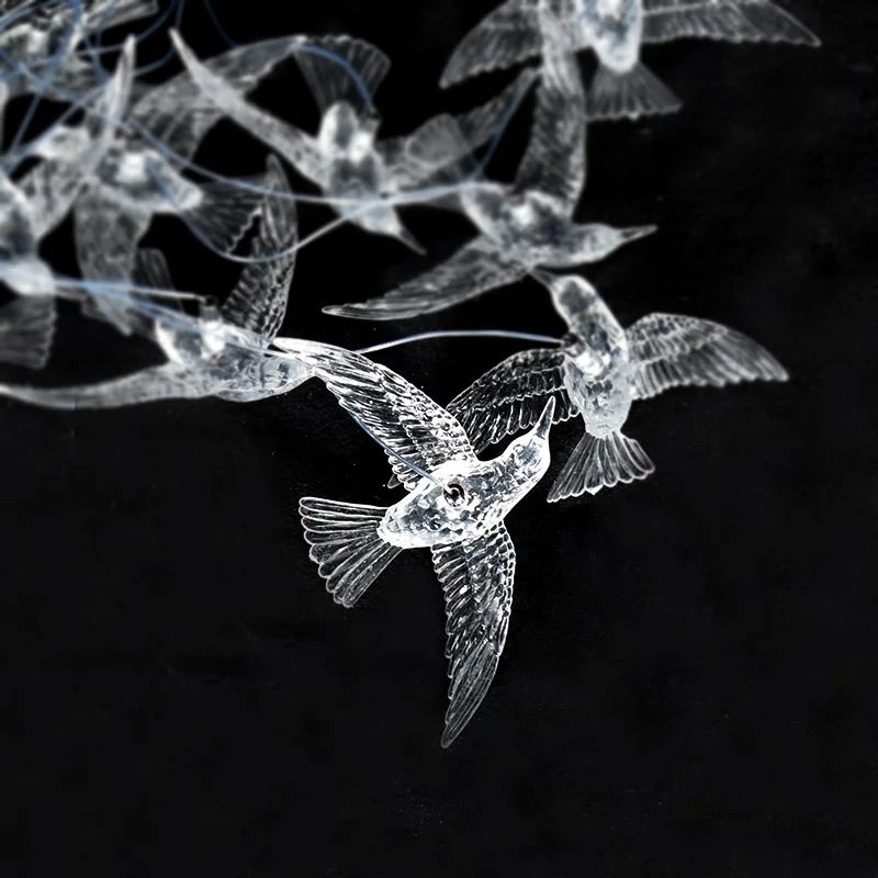 Party Supplies Wedding Stage Decoration Acrylic Bird LED Ceiling Light Event Decor Hanging Light