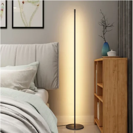 Modern Minimalism LED Standard Lamp Bedroom Bedside Decoration Living Room Decor Indoor Corner Remote Floor lamp Esports Room