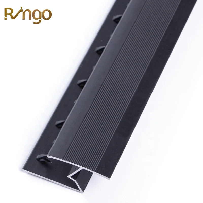 2022 Ringo Factory Direct Multifunctional Aluminum Hard Floor Carpet Transition Strips Z Shape Moquettes Edge Protection Profile