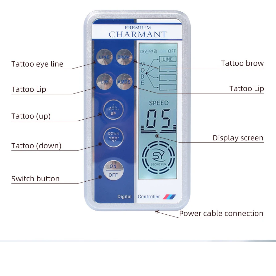 HJS semi-permanent multi-functional eyebrow tattooing machine cross-border hot summer dream generation all-in-one tattoo machine