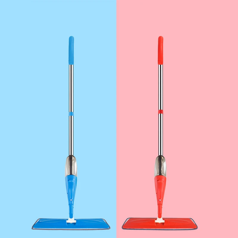 Mops for Floor Cleaning Wet Spray Mop with Washable Microfiber Pads Home or Commercial Use Dry Wet Flat Mop for Hardwood Ceramic