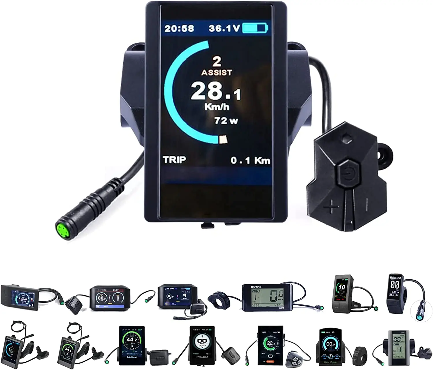 BAFANG LCD P850C Display Speedometer for eBike BBS01 BBS02 BBSHD Mid Drive Motor