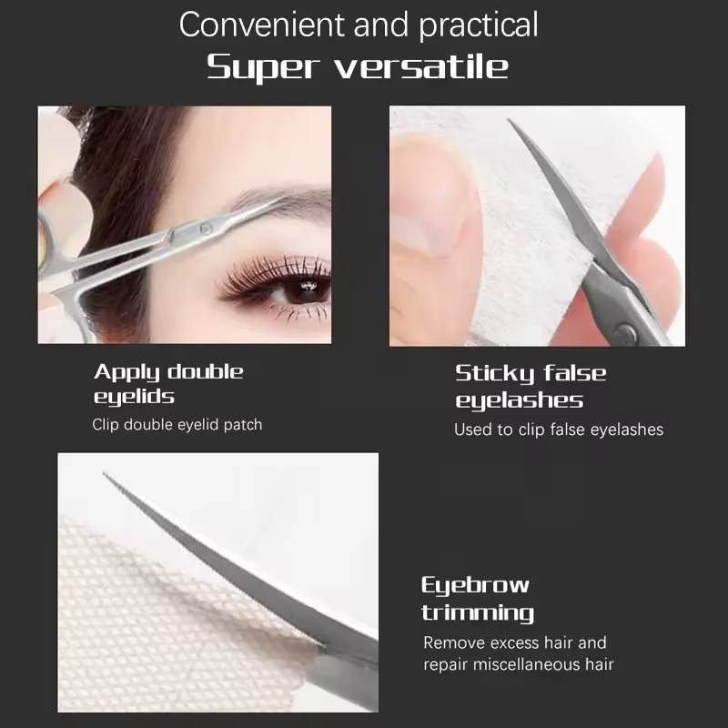 Stainless Steel Professional Cuticle Cutter Manicure Russian Curved Tip Nail Scissors For Dead Skin