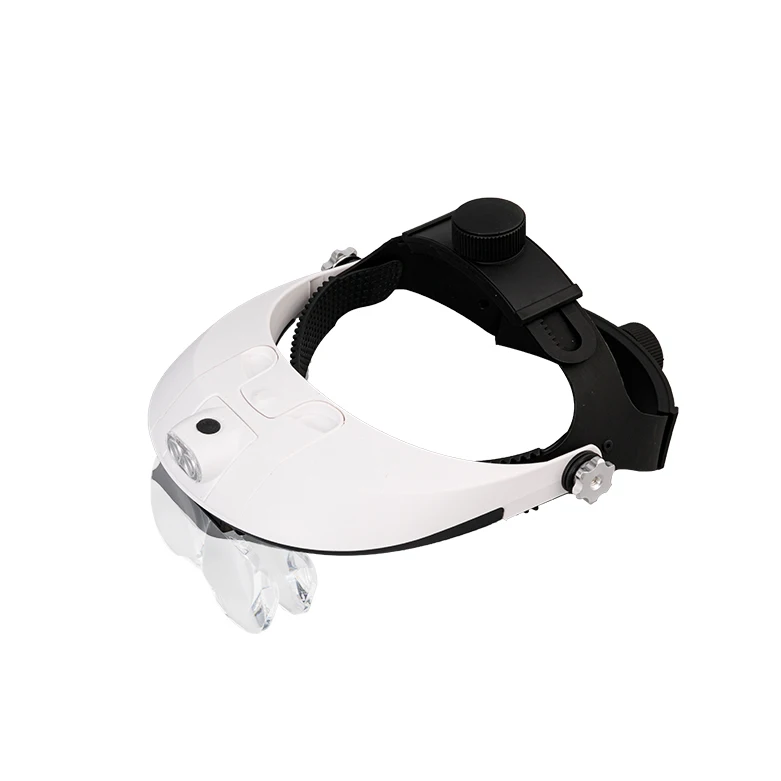 MG81001-H Headband watch repair magnifier led light helmet magnifying glass