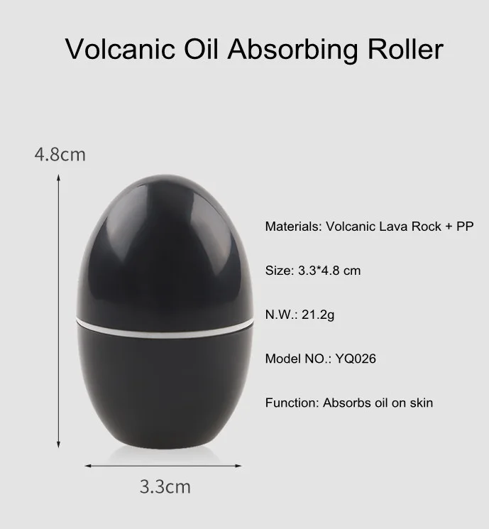 Китайский инструмент для ухода за кожей лица, многоразовый маслопоглощающий вулканический ролик для домашнего массажа лица