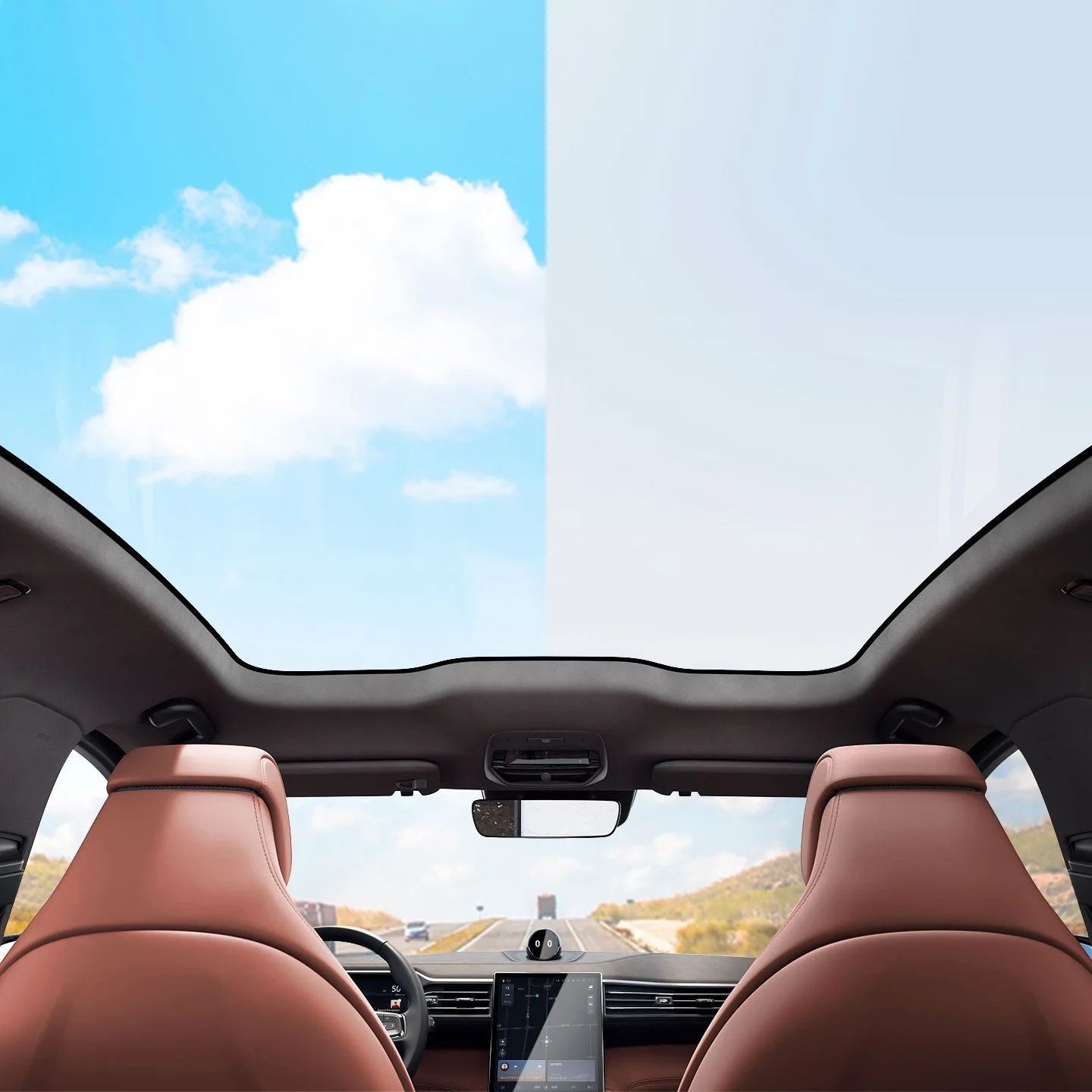 Panoramic roof automobile ceiling film (dimming film for automobile) intelligent glass film for automobile