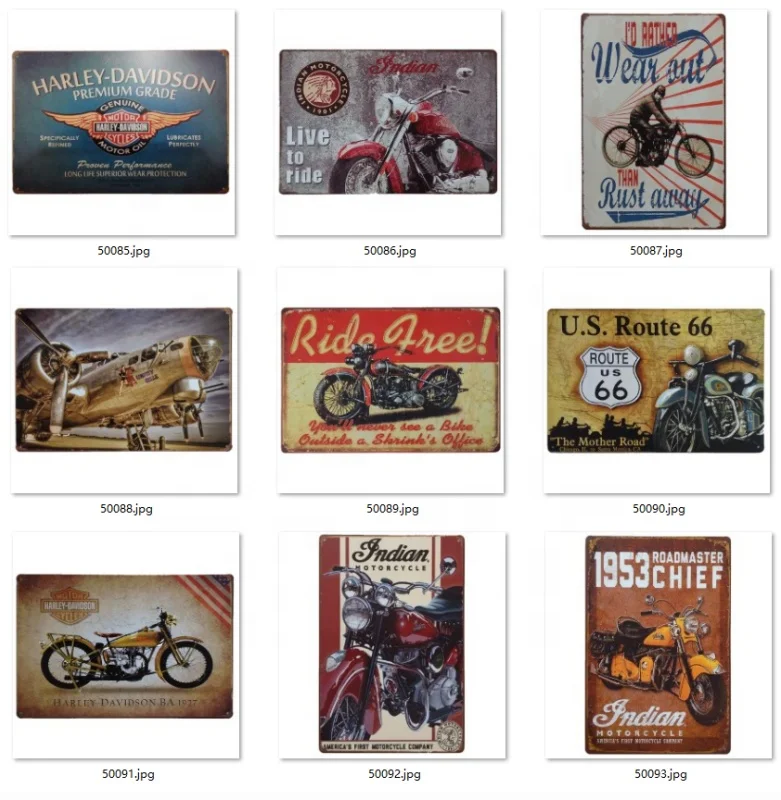 USA Road 66 Metal Tin Sign Car Bar Poster Signs Vintage Retro Plate Iron Art Style Painting Garage Wall Decor 30*40 CM