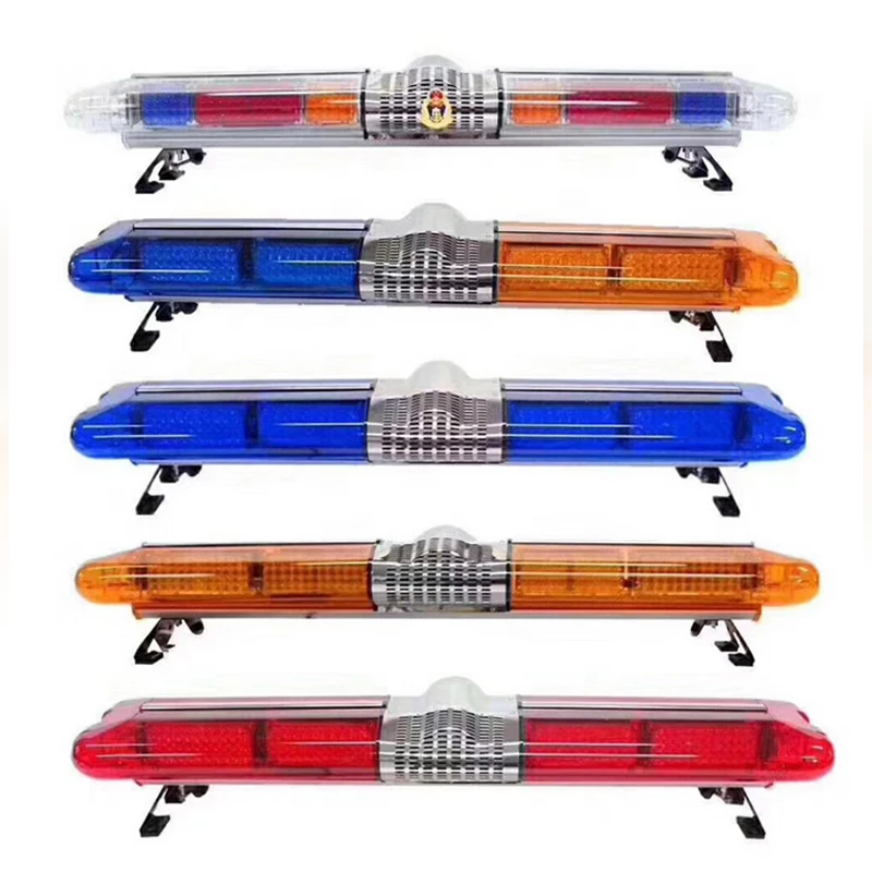 thickening PC dome Red Blue SMD LED Warning Lightbar with 100W siren speaker for ambulance Car