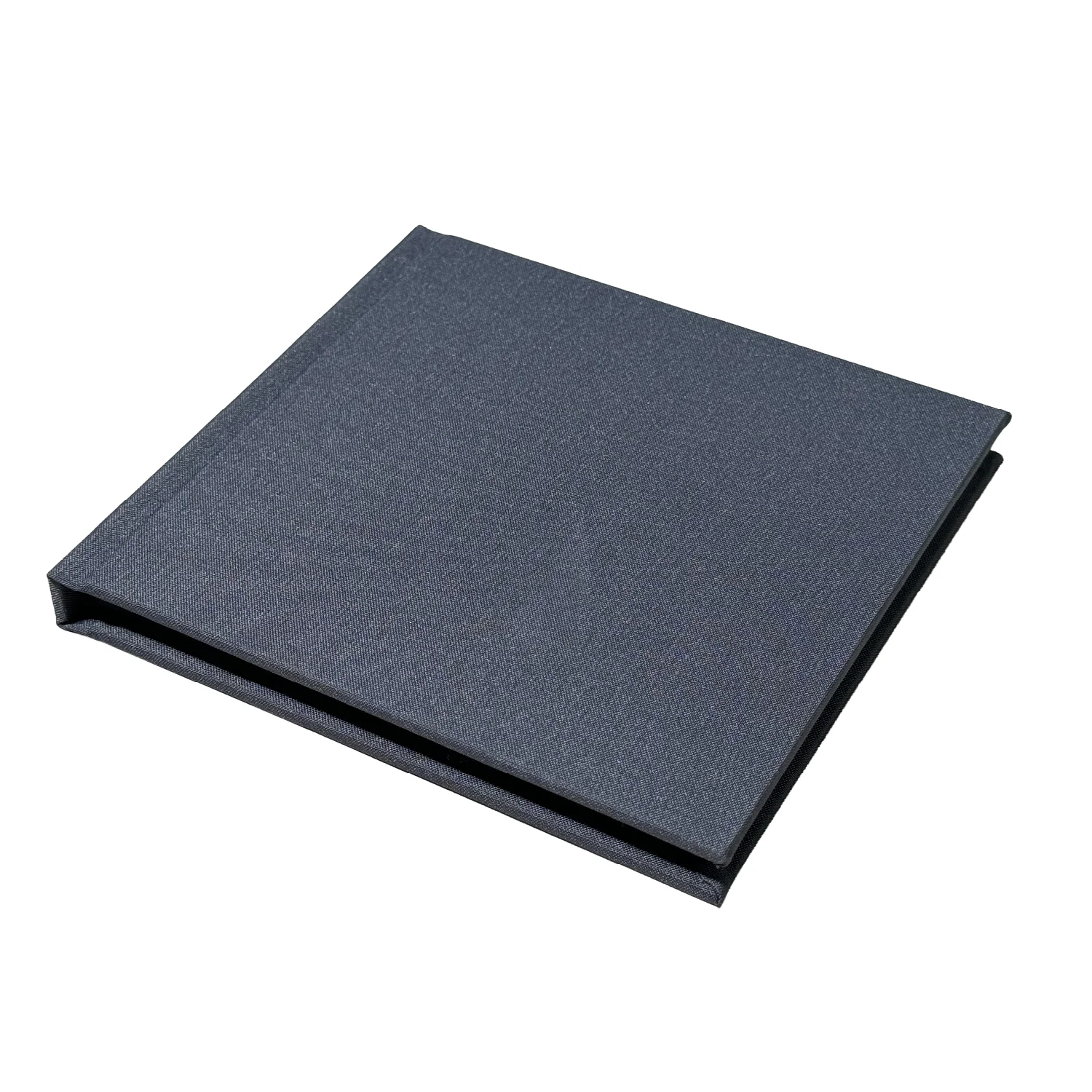 factory custom Linen velvet fabric leather hard rigid wood board wedding photo  book album cover