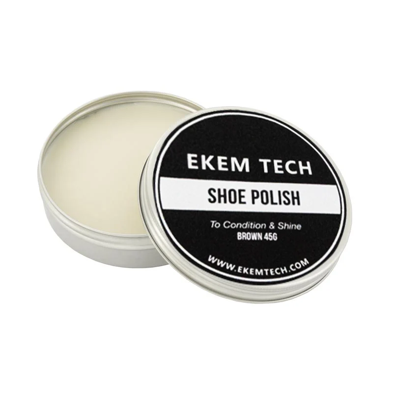 EKEM Black & Natural Waxed Shoe Polish Cream Luxury Solid Shoe Polish Leather Conditioner