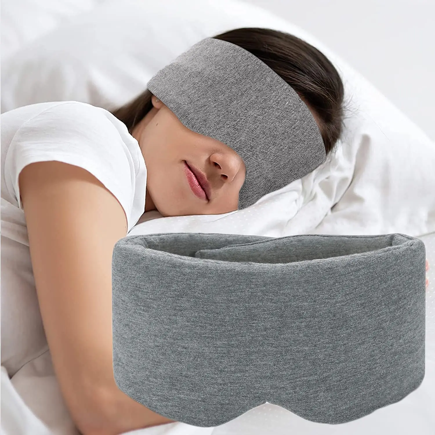 OEM factory sleeping eye mask Face-Hugging Padded Silk Sleep Mask for Deep Sleep