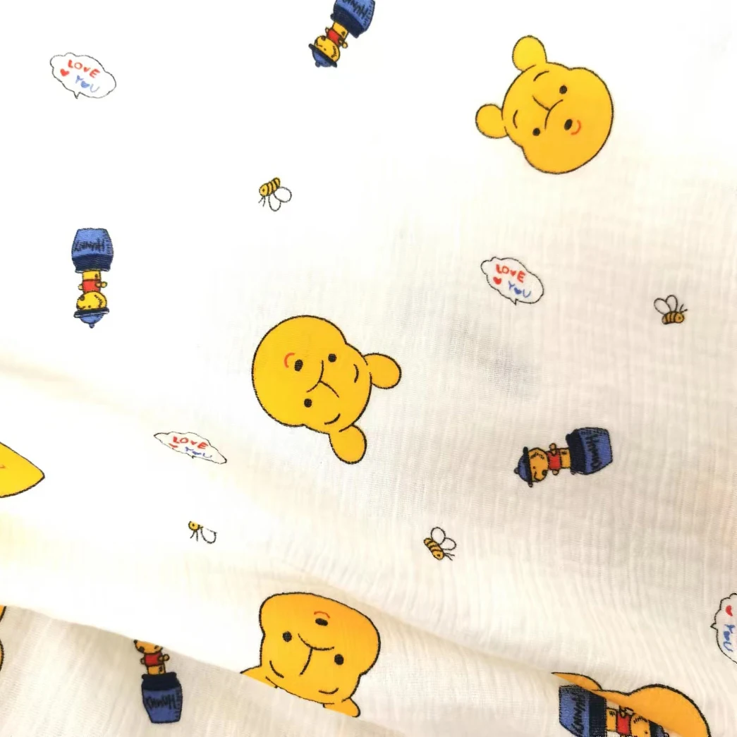 wholesale rolls cheap baby crepe soft muslin double gauze 100% cotton fabric