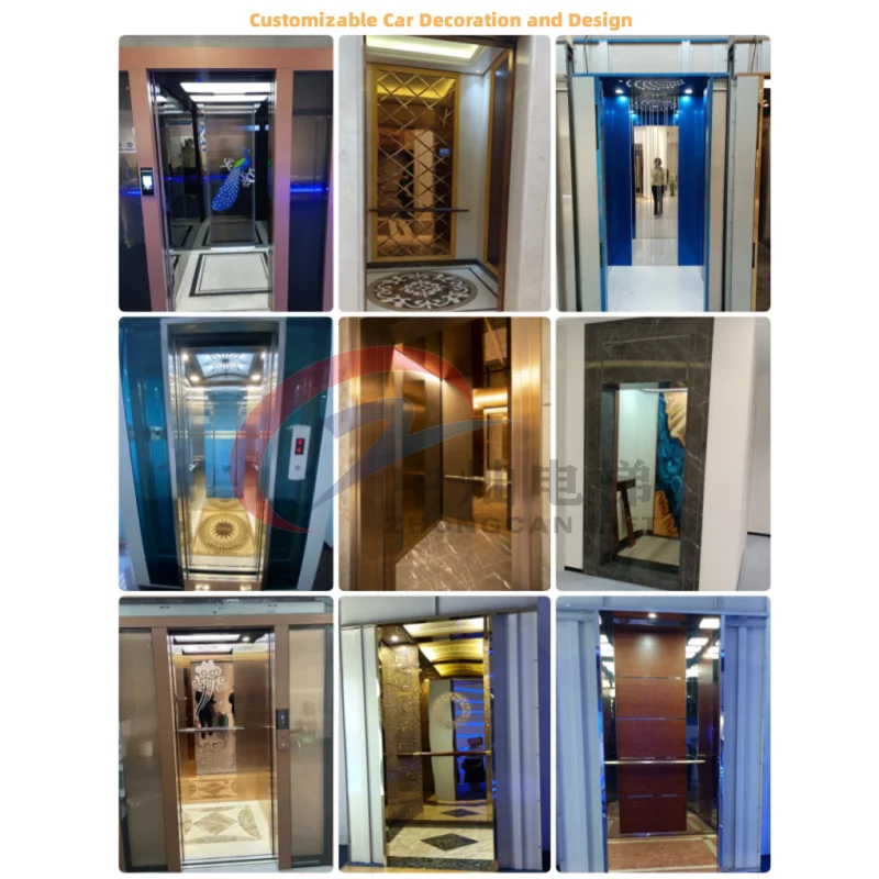 Hot Sale Commercial Passenger Elevator /3 floor 400kg residential villa lift /electric house home elevators for sale