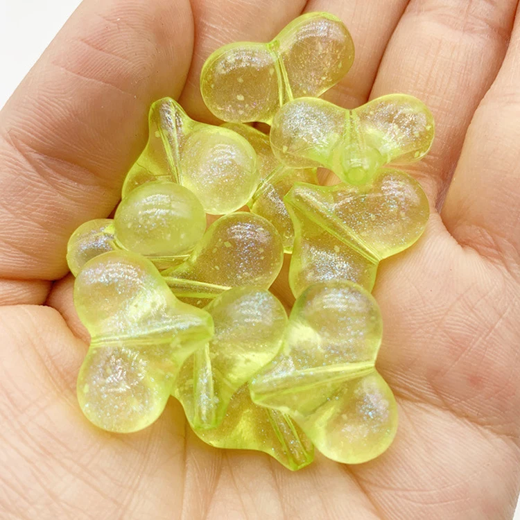 500g/Bag Peach Heart Acrylic Loose Beads DIY Jewelry Accessories Beads Kids Hair Beads For Braids Accessories