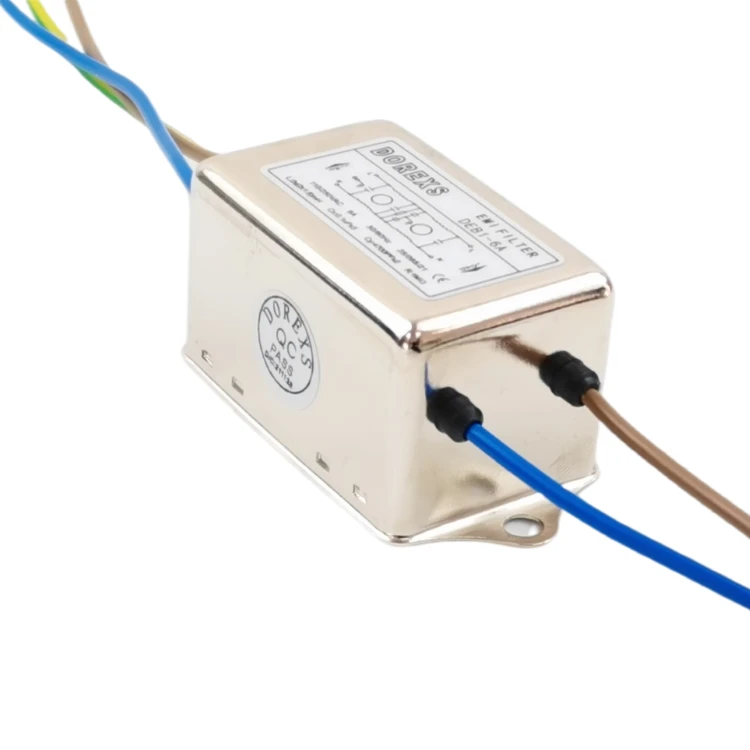 DEB1 Single Phase Emi Noise Filter Manufacturer Ac Line Filter 6a Low Pass Power Line 1A 3A 6A 10A 0.01-30mhz 380/440VAC 20-70db