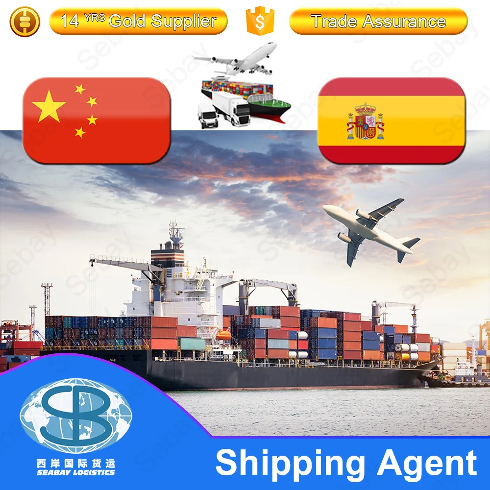 china sea freight forwarder shipping cost rates from china to Spain Barcelona Madrid Valencia Bilba